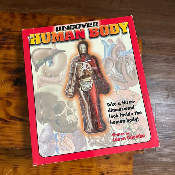 Vintage 2002 Uncover HUMAN BODY 3-D Anatomy Hardcover Book - Picture 1 of 12